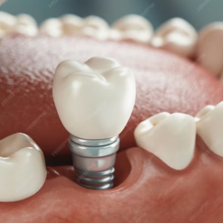 What are dental implants – diagram showing the structure of a dental implant